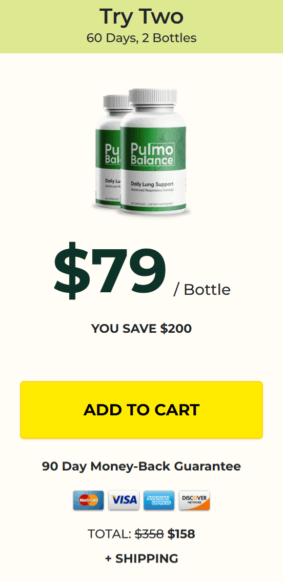 Pulmobalance  price 2 bottle